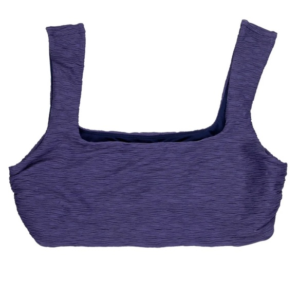 Mara Hoffman Raina Blue Bikini TOP ONLY - Picture 4 of 7